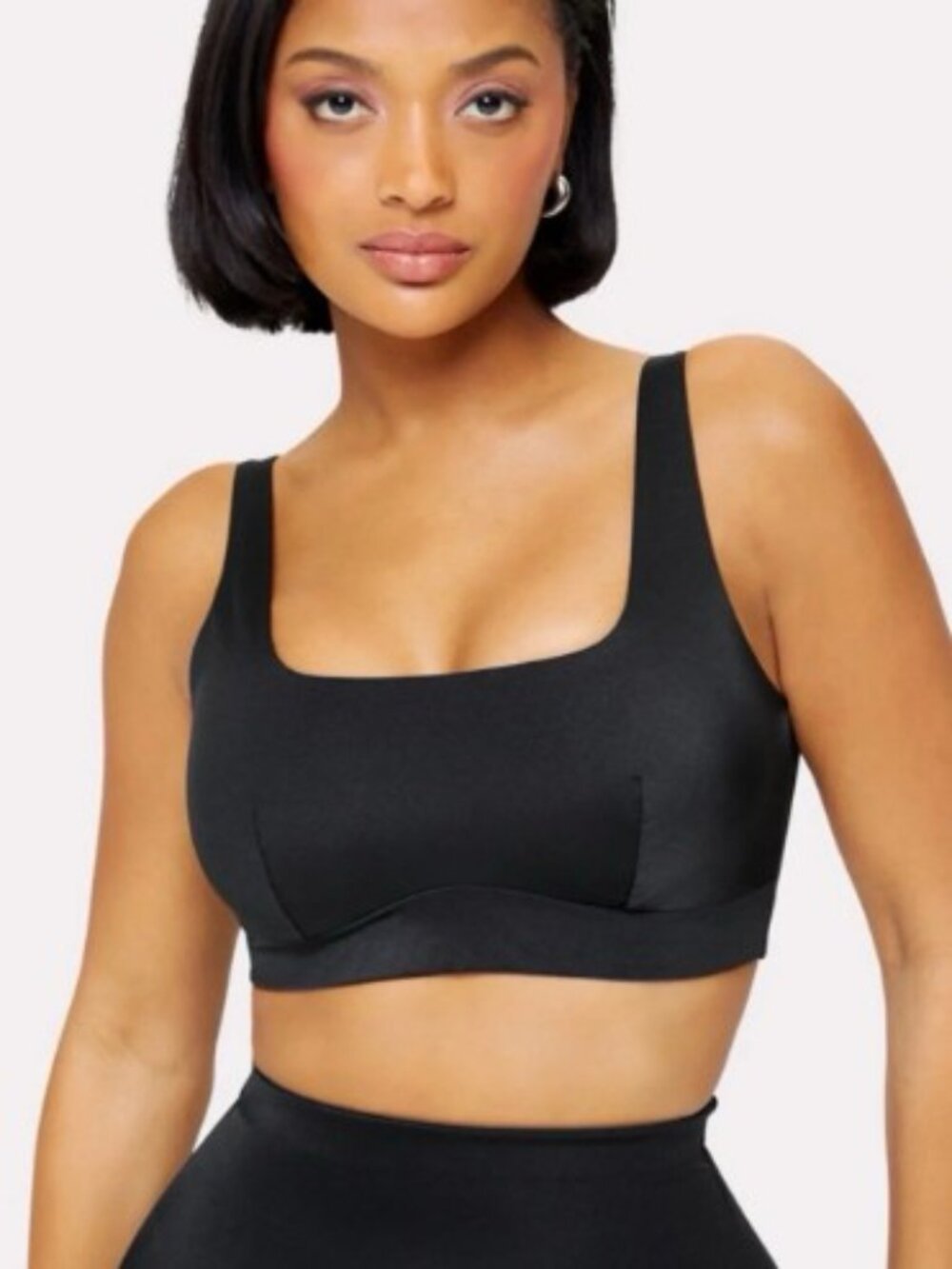 Yitty Headliner Shaping Midi Bralette Sports Bra Black, 2x